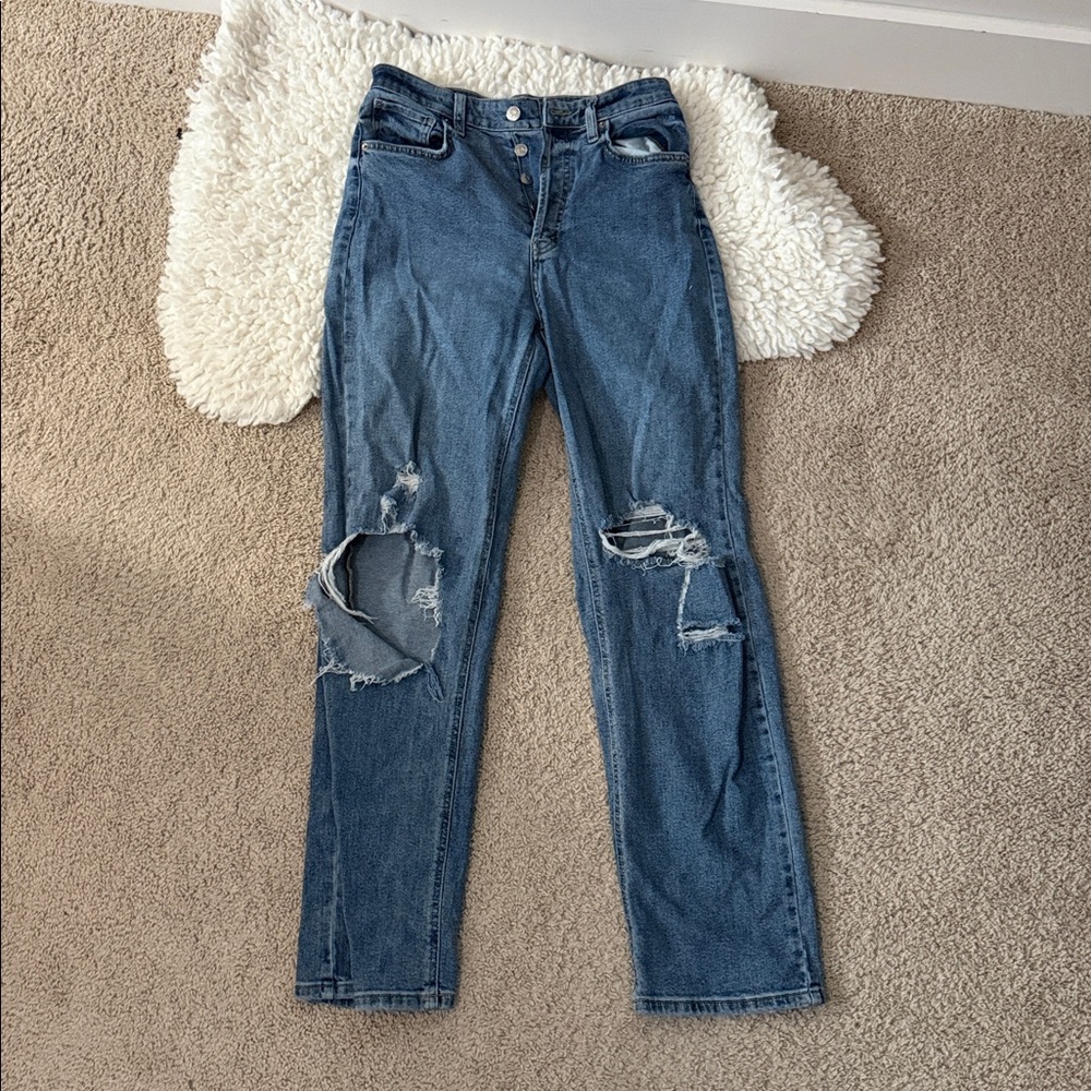 Wild Fable Women's Straight Leg Blue Jeans